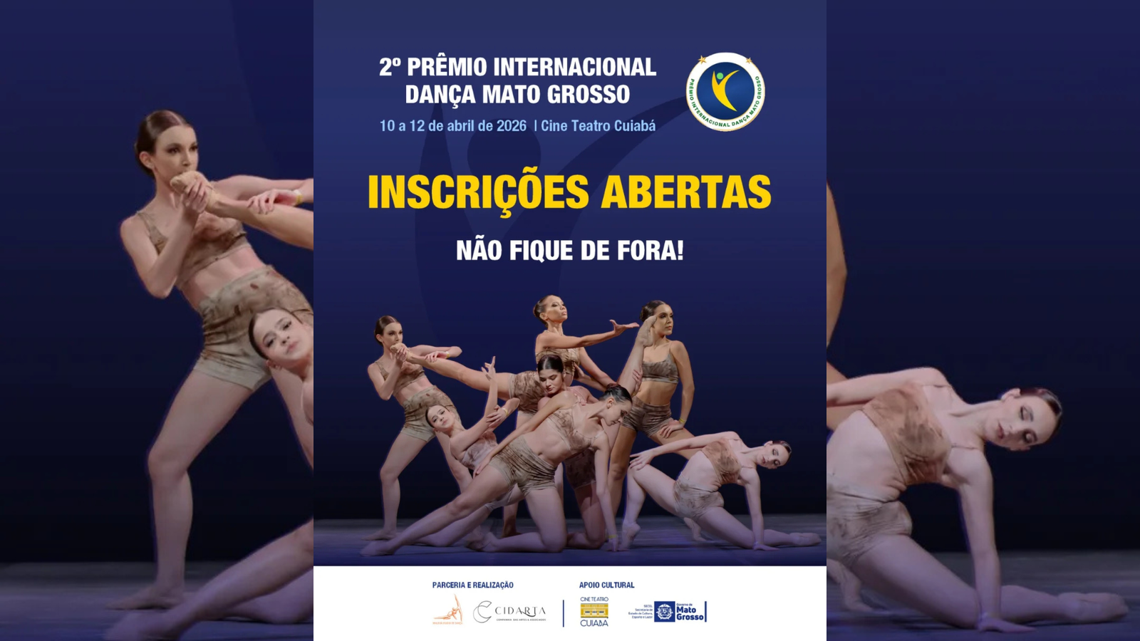 Estão Abertas as Inscrições para o 2º Prêmio Internacional Dança Mato Grosso